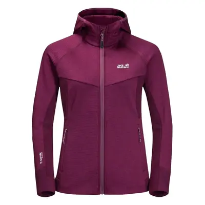 Fialová dámská fleecová bunda Jack Wolfskin Hydro Grid Fleece Jkt W 1709911-1395