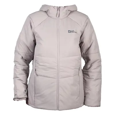 Šedá dámská bunda Jack Wolfskin Bergland INS Hoody W 1207221-2174