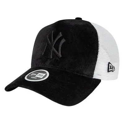 Černá velurová kšiltovka New Era New York Yankees Velour Trucker Cap 60435005