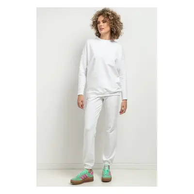 Dámská bílá basic mikina máma a dcera MMM39 - white Rozmiar: M/L