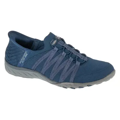 Tmavě modré dámské tenisky Skechers Slip-ins: Breathe Easy - Roll With Me 100593-NVY