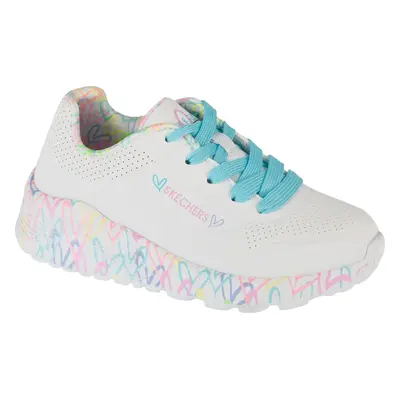 Bílé dívčí tenisky Skechers Uno Lite 314976L-WPTQ