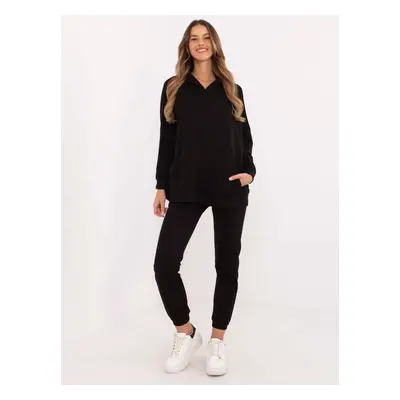 Černá dámská tepláková souprava s oversize mikinou EM-KMPL-861.04X-black