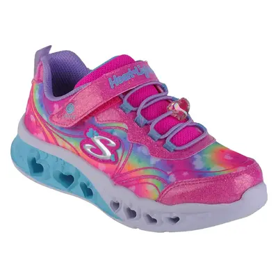 Růžové dívčí svítící tenisky Skechers Flutter Heart Lights-Groovy Swirl 303253L-HPLV