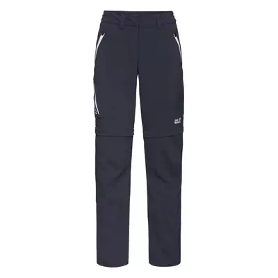 Tmavě šedé dámské turistické kalhoty Jack Wolfskin Overland Zip Away Pants W 1506133-1388