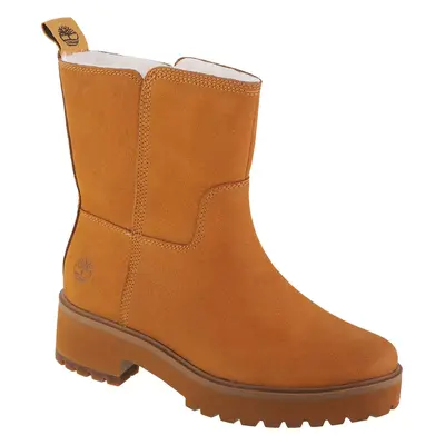 Camel dámské kožené nízké kozačky Timberland Carnaby Cool Wrmpullon WR TB1A5VR8231