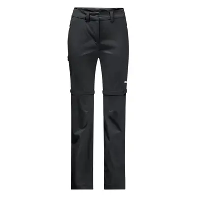 Černé dámské turistické kalhoty Jack Wolfskin Overland Zip Away Pants W 1506133-6000