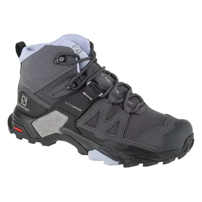 Šedé dámské outdoorové boty Salomon X Ultra 4 Mid GTX W 416250