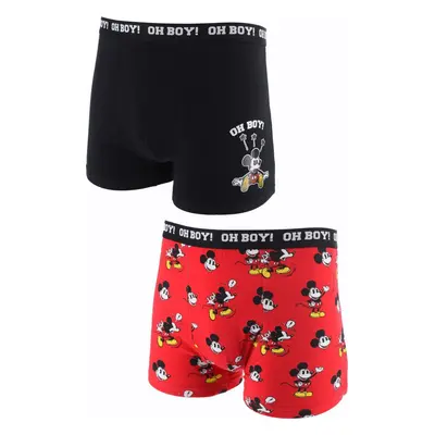 Set pánských boxerek Mickey Mouse - černá/červená