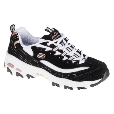 Černo-bílé dámské tenisky Skechers D'Lites Devoted Fan 13154-BKRG