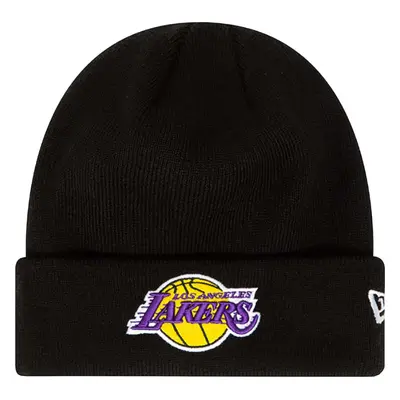 Černá pánská čepice New Era Essential Cuff Beanie Los Angeles Lakers Hat 60348856