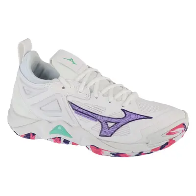 Bílo-fialová dámská volejbalová obuv Mizuno Wave Momentum 3 V1GC231220