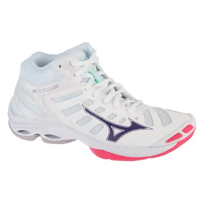 Bílo-růžové kotníkové tenisky Mizuno Wave Voltage 2 Mid V1GC246520