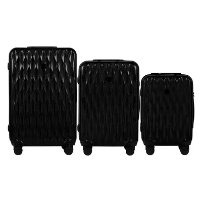 Černá sada cestovních kufrů GOLDEN EAGLE PC190, Set of 3 suitcases (L,M,S)