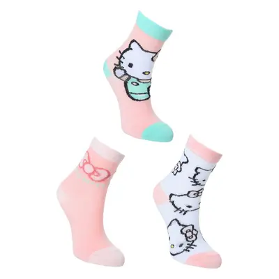 Sada 3 párů dětských ponožek Hello Kitty