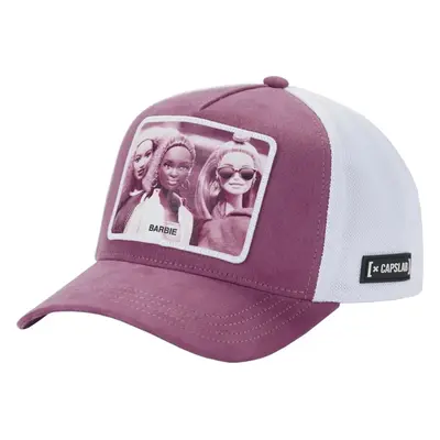 Bílo-růžová dívčí kšiltovka Capslab Barbie Cap CL-BA2-2-PCT-BAR