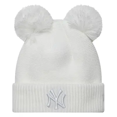 Bílá dámská čepice New Era Wmn Double Pom New York Yankees Beanie 60580774