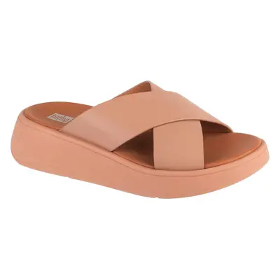 Meruňkové pantofle na platformě FitFlop F-Mode Flatform FW5-137