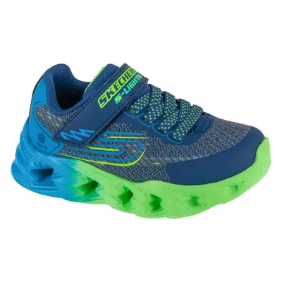 Modro-zelené chlapecké svítící tenisky Skechers Vortex 2.0 - Quantroid 400604L-NVBL