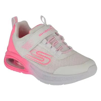 Smetanovo-růžové dětské tenisky Skechers Microspec Max Advance - Fly 3 303595L-WHPK