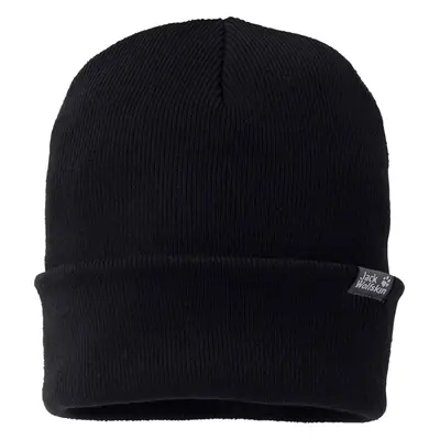 černá zimní čepice Jack Wolfskin Rib Hat Beanie 1903891-6000