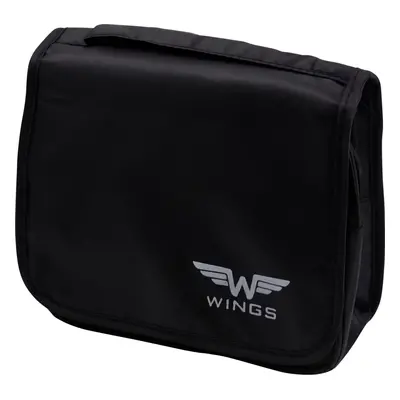 Černá skládací cestovní kosmetická taštička Wings Folding travel toiletry bag, Wings, BLACK