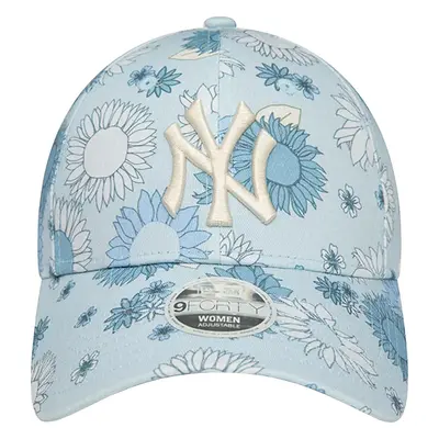 Světle modrá květinová kšiltovka New Era 9FORTY New York Yankees Floral All Over Print Cap 60435