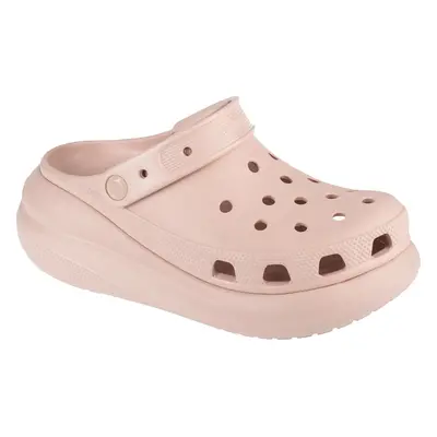 Světle růžové nazouváky na platformě Crocs Classic Crush Clog 207521-6UR