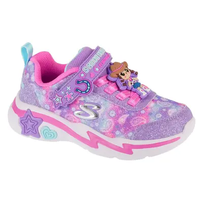 Světle fialové dívčí tenisky Skechers Snuggle Sneaks - Skech Squad 302214L-LVMT