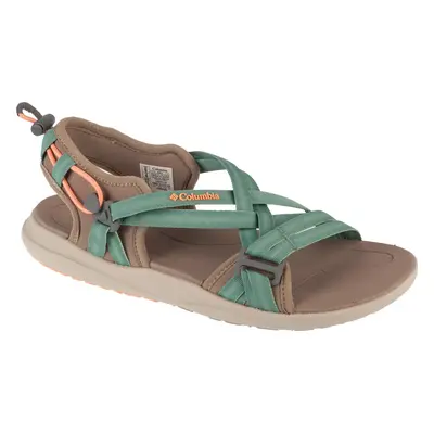 Tyrkysovo-hnědé dámské sandály Columbia Sandal W 1889551258