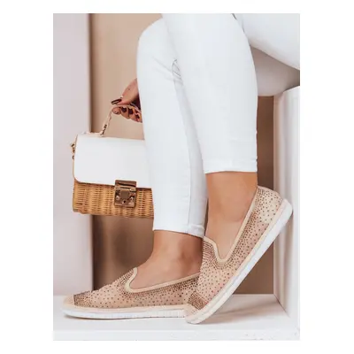 Zlaté espadrilky s kamínky ZY0061