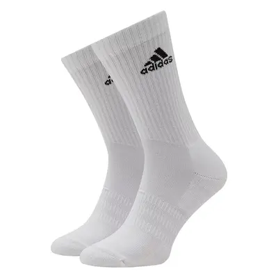 Bílé pánské ponožky Adidas Cushioned Crew Socks 3PP HT3446