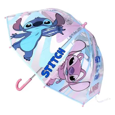 Dětský deštník s růžovou rukojetí Lilo and Stitch