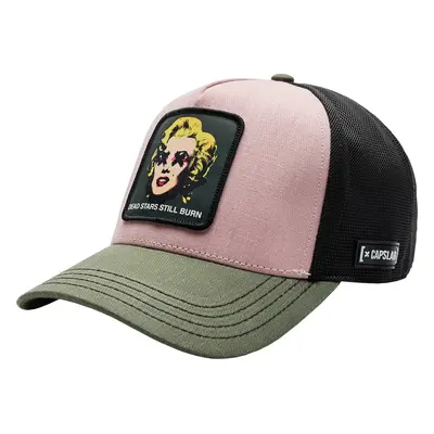 Růžovo-zeleno-černá kšiltovka Capslab Trucker Dead Star Cap CL-ART-1-PCT-DEAD