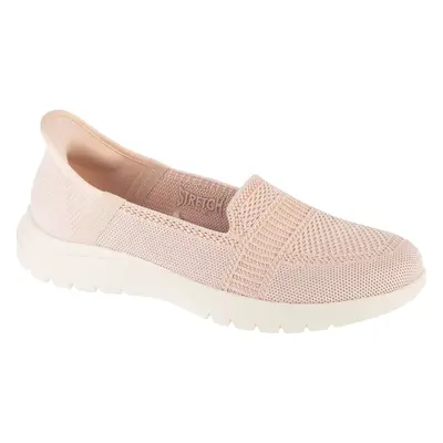 Světle béžové dámské nazouvací tenisky Skechers Slip-Ins On The Go Flex - Camellia 138181-NUDE