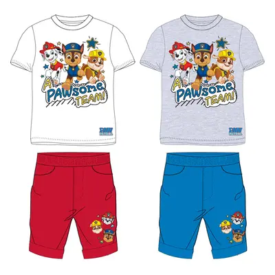 Paw Patrol - Tlapková patrola -Licence Chlapecký letní komplet - Paw Patrol 52121701, bílá/červe