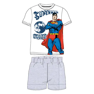 superman-licence Chlapecké pyžamo - Superman 5204302WOL, bílá / šedý melír Barva: Bílá