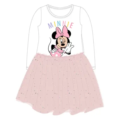 Minnie Mouse - licence Dívčí šaty - Minnie Mouse 5223B217, bílá / růžová Barva: Bílá