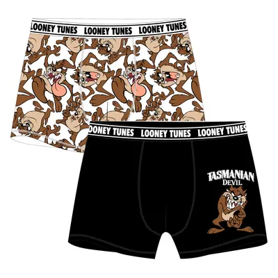 Looney Tunes - licence Pánské boxerky - Looney Tunes 5333907, bílá / černá Barva: Mix barev