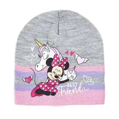 Minnie Mouse - licence Dívčí zimní čepice - Minnie Mouse TH4001, šedá Barva: Šedá