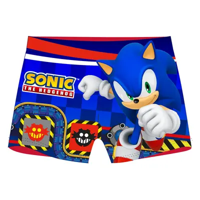 Ježek SONIC - licence Chlapecké koupací boxerky - Ježek Sonic 5244160, modrá / červená Barva: Mo