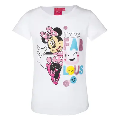 Minnie Mouse - licence Dívčí tričko - Minnie Mouse 201, bílá Barva: Bílá