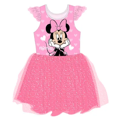 Minnie Mouse - licence Dívčí šaty - Minnie Mouse 5223B216, růžová Barva: Růžová