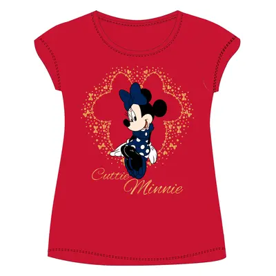 Minnie Mouse - licence Dívčí tričko - Minnie Mouse 5202C391W, červená Barva: Červená