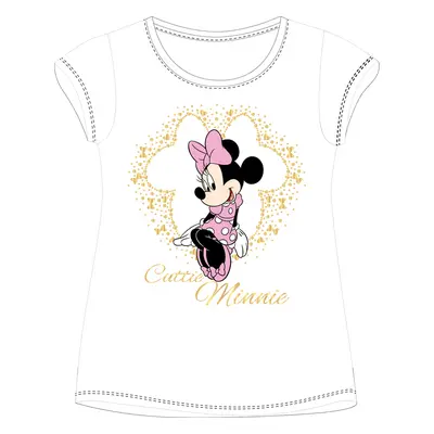 Minnie Mouse - licence Dívčí tričko - Minnie Mouse 5202C391W, bílá Barva: Bílá