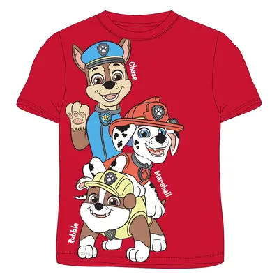 Paw Patrol - Tlapková patrola -Licence Chlapecké tričko - Paw Patrol 52023018, červená Barva: Če