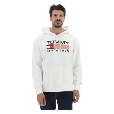 Tommy Jeans pánská bílá mikina