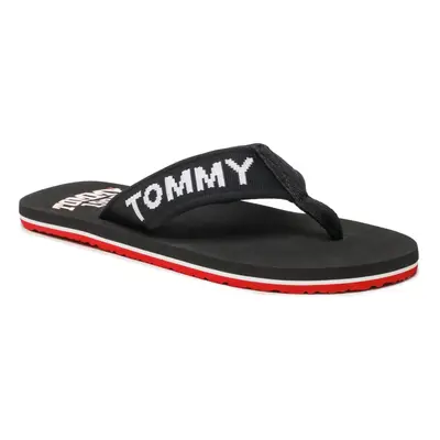 Tommy Jeans pánské černé žabky