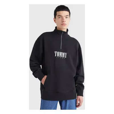 Tommy Jeans pánská černá mikina