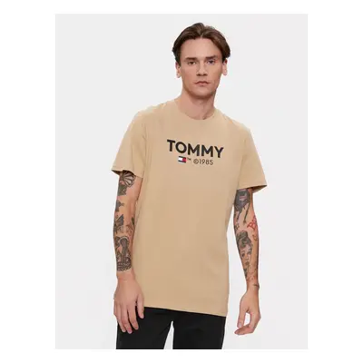 Tommy Jeans pánské béžové tričko